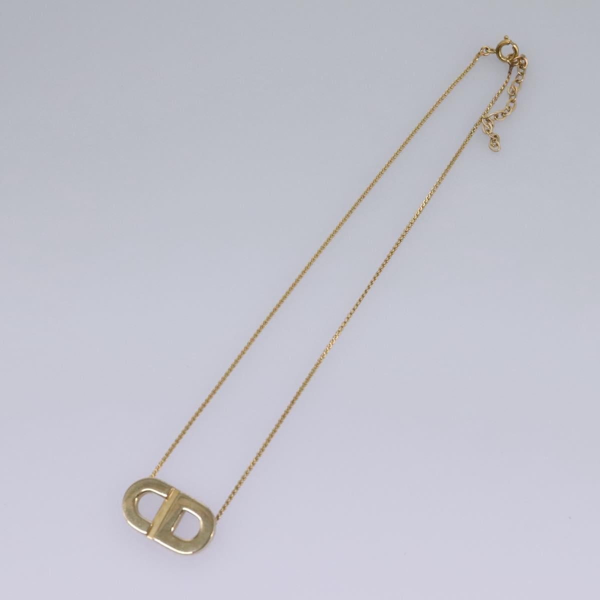 Christian Dior Necklace metal Gold Auth am7764