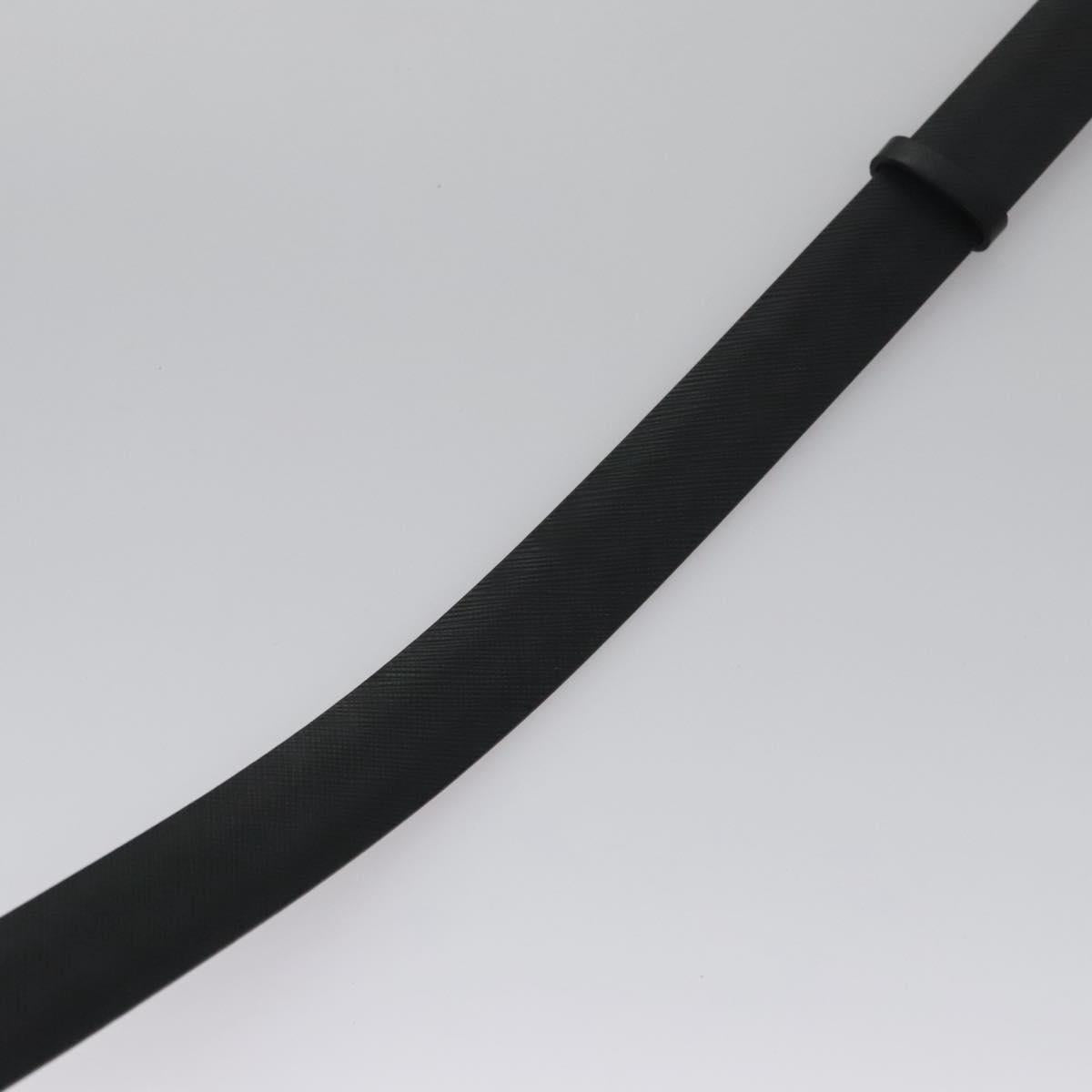 Salvatore Ferragamo Gancini Belt Leather 29.1""-31.5"" Black Auth am7781V