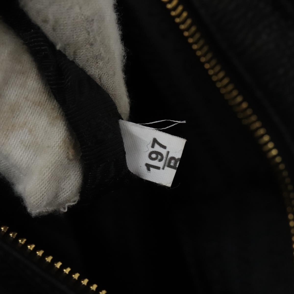 PRADA Tote Bag Leather 2way Black 1BG865 Auth am7814