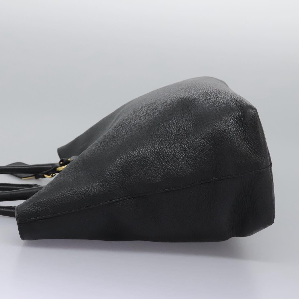 PRADA Tote Bag Leather 2way Black 1BG865 Auth am7814