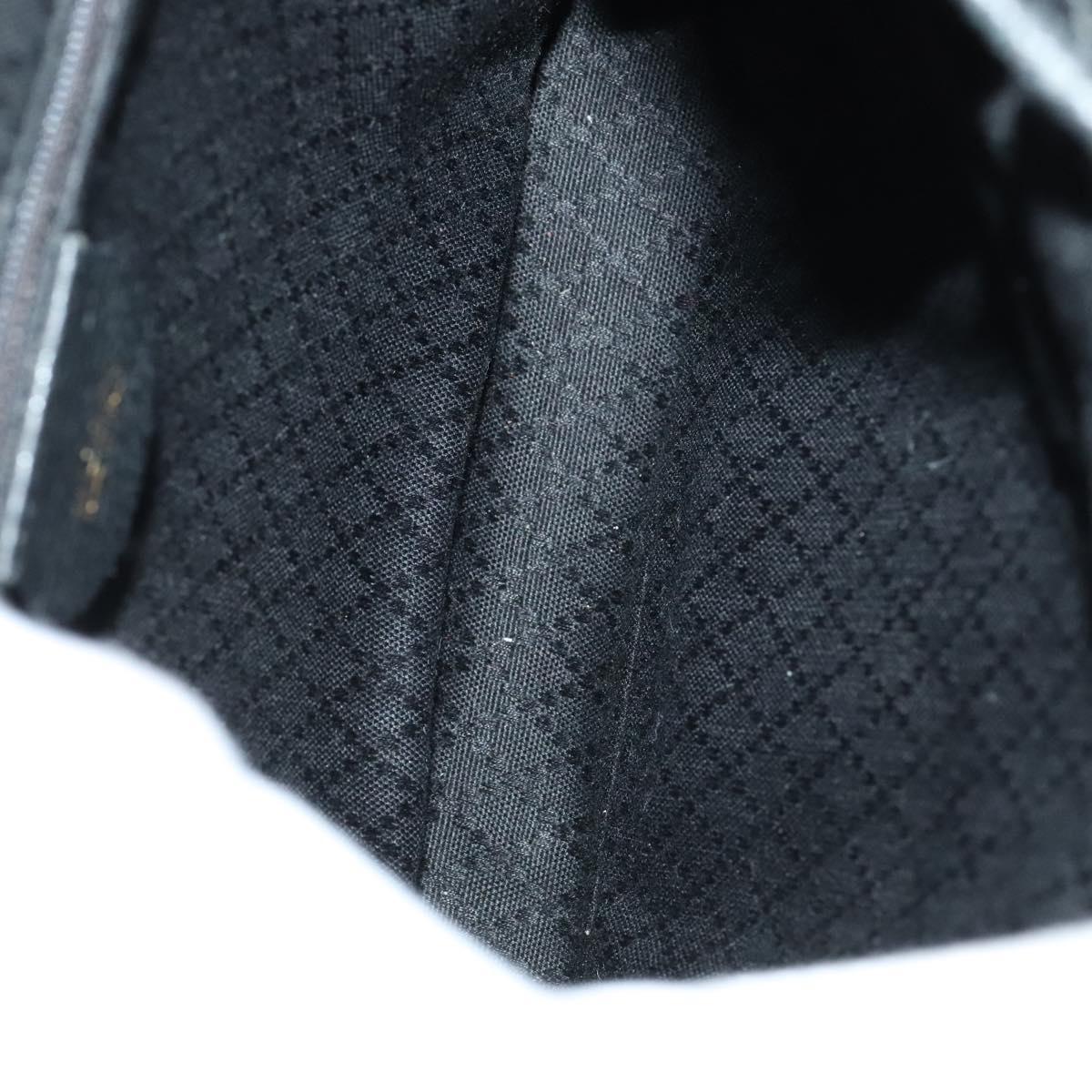 GUCCI Bamboo Backpack Suede Leather Black Gold 003 1705 0030 Auth am7820