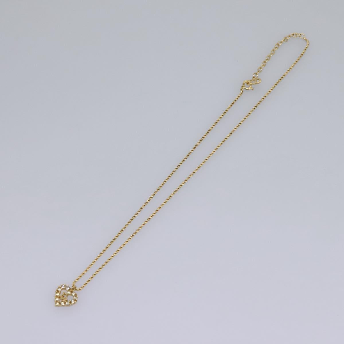 Christian Dior Necklace metal Gold Auth am7825