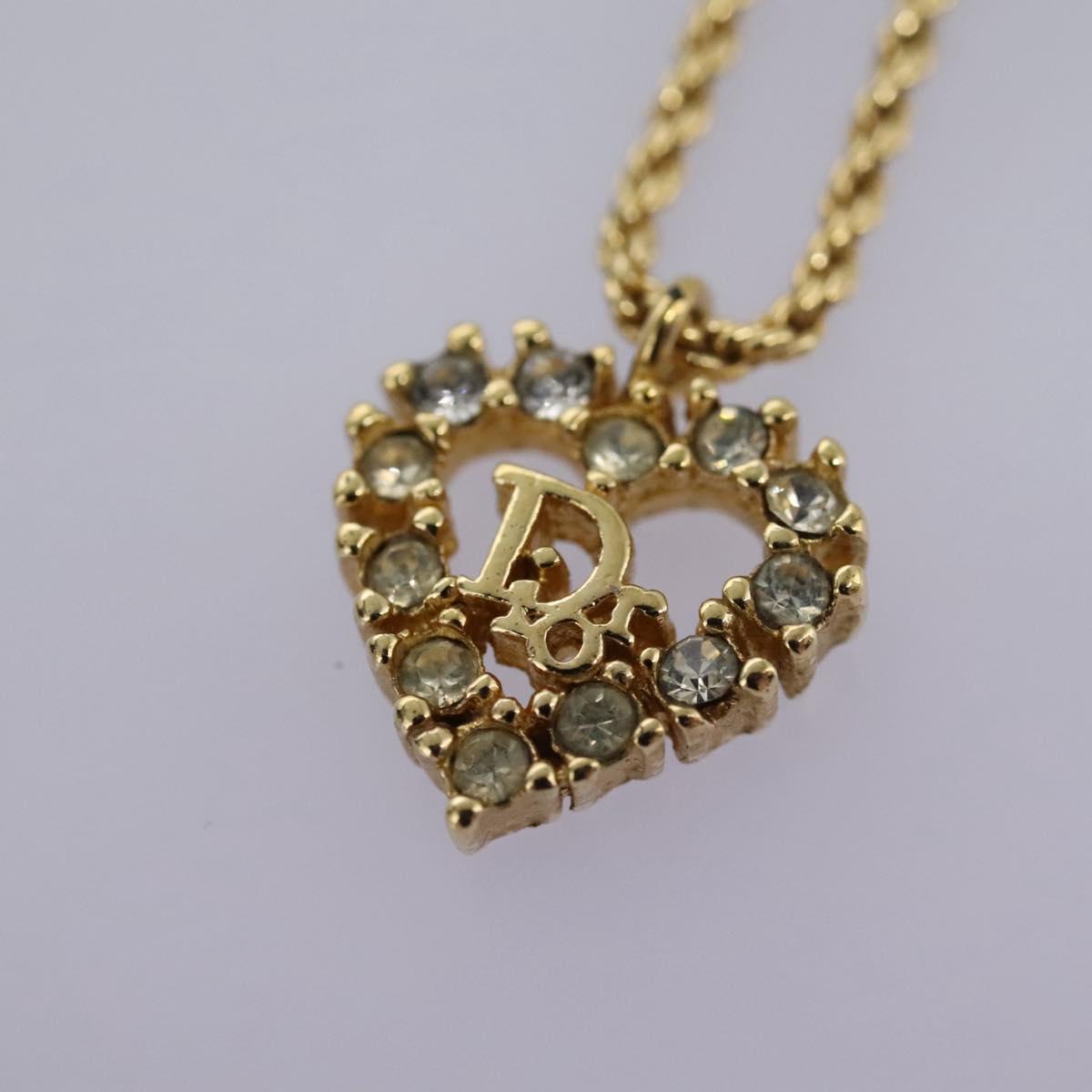 Christian Dior Necklace metal Gold Auth am7825
