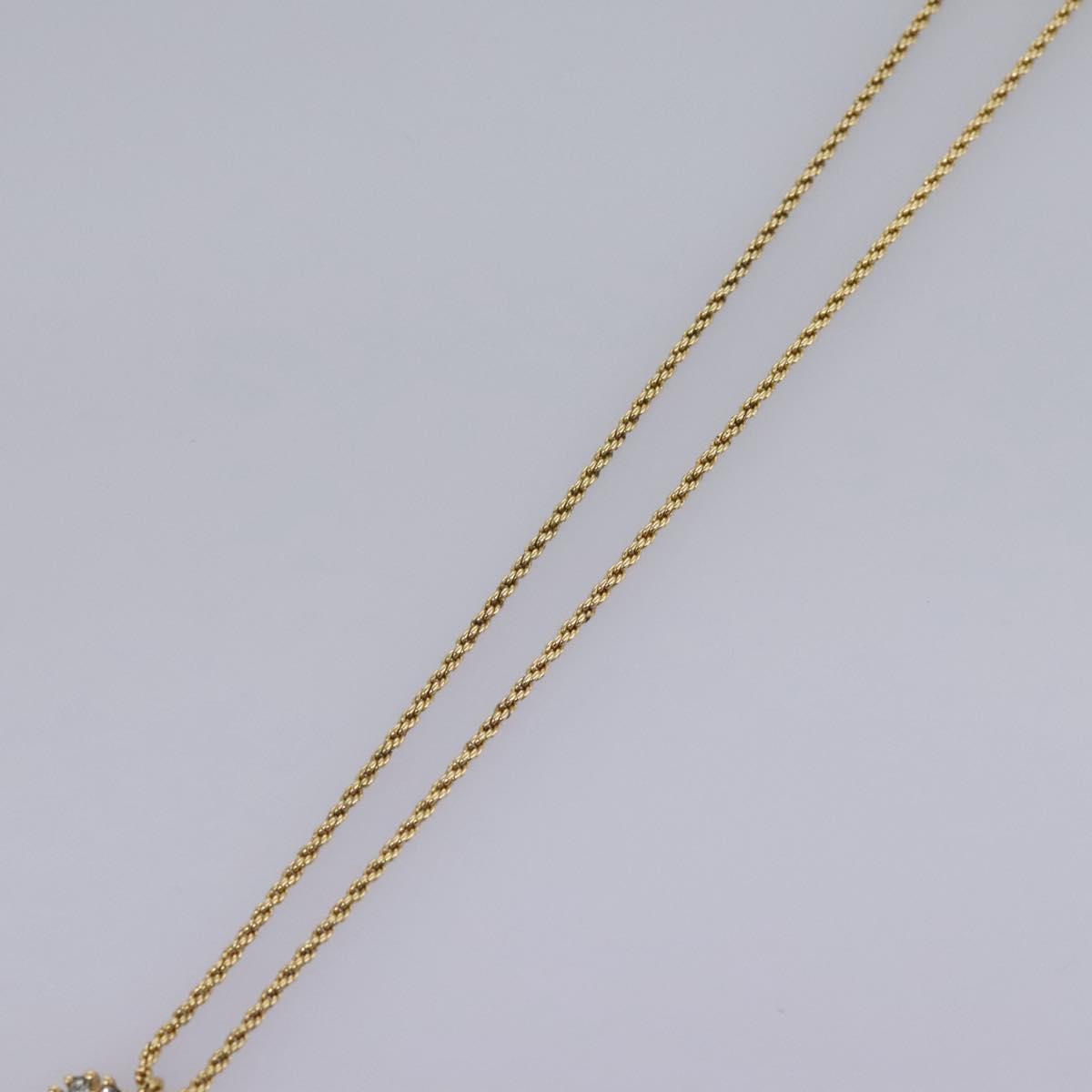 Christian Dior Necklace metal Gold Auth am7825