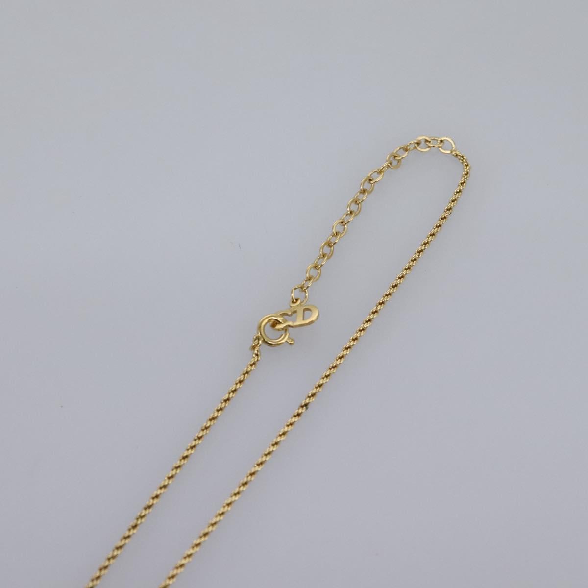 Christian Dior Necklace metal Gold Auth am7825