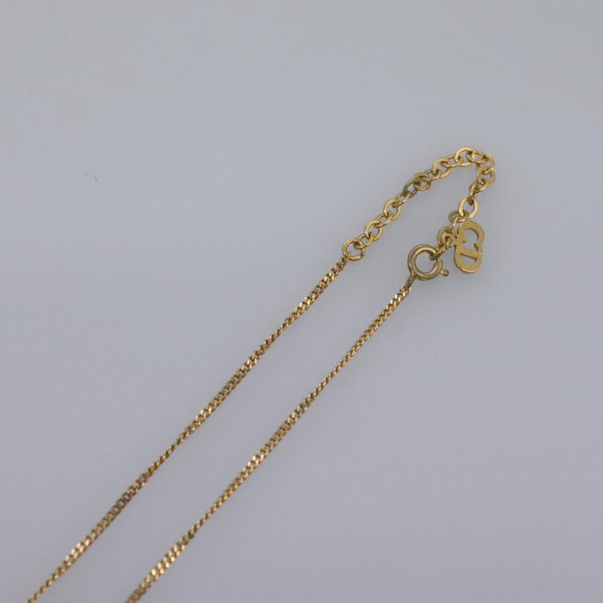 Christian Dior Necklace metal Gold Auth am7828