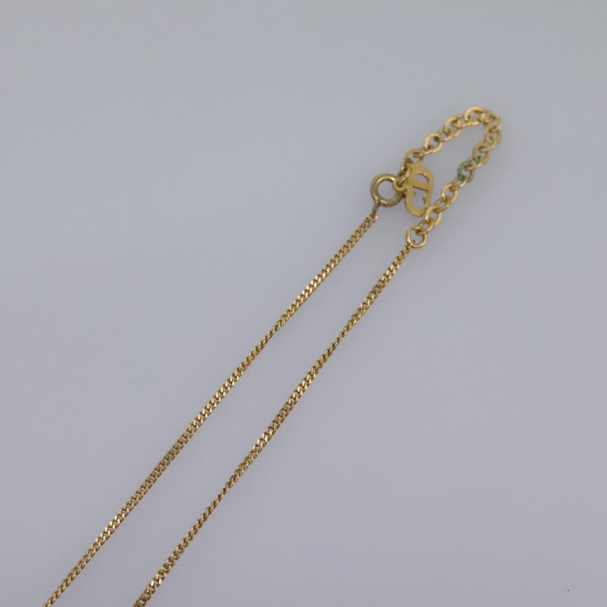 Christian Dior Necklace metal Gold Auth am7828