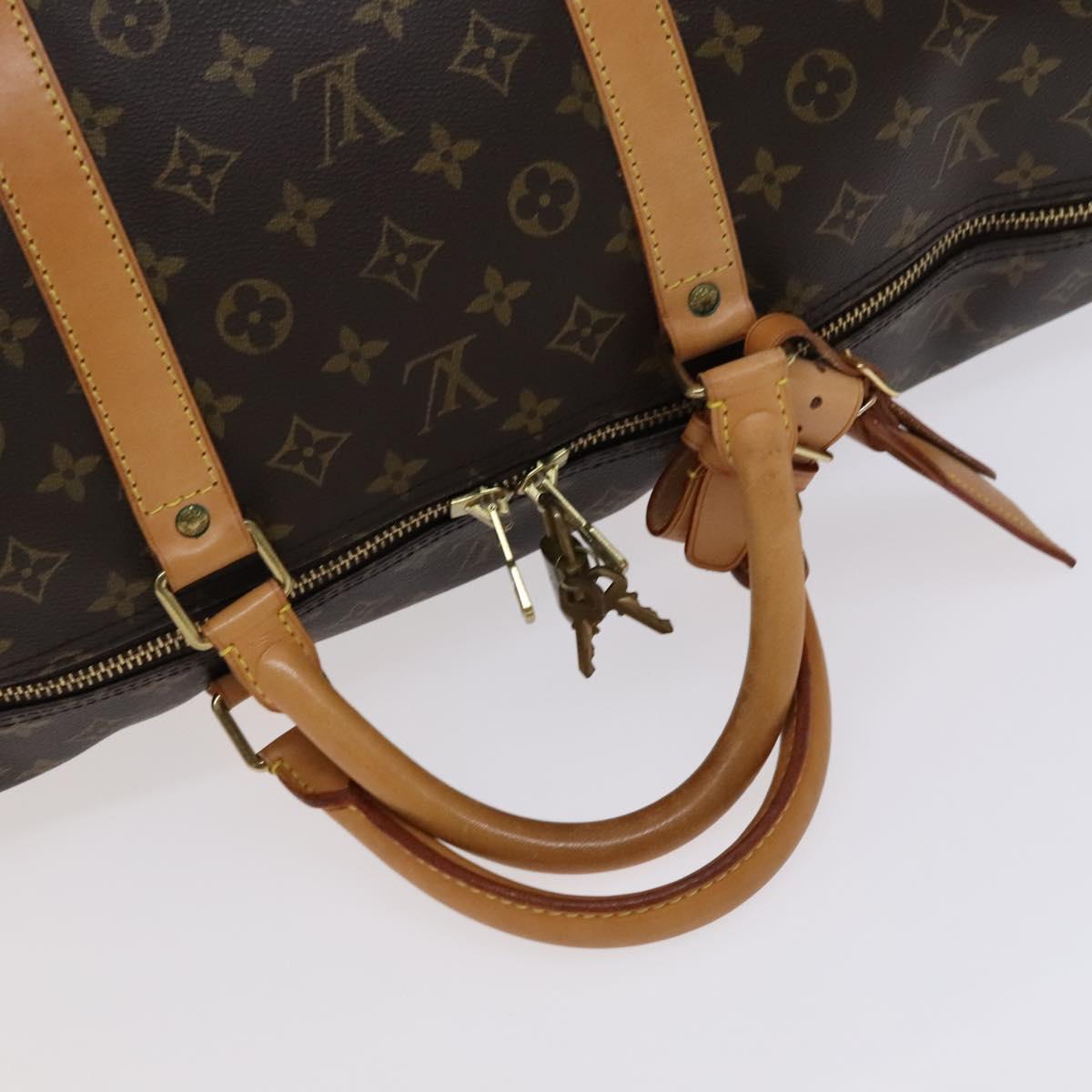 LOUIS VUITTON Monogram Keepall 60 Boston Bag M41422 LV Auth am7861