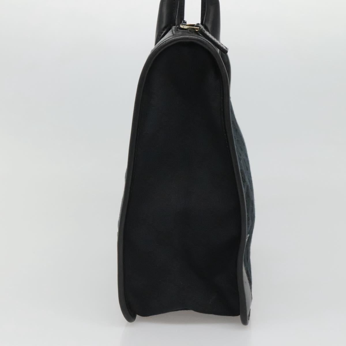 GUCCI GG Canvas Tote Bag Outlet Black Gold 000 0855 00 2113 Auth am7878