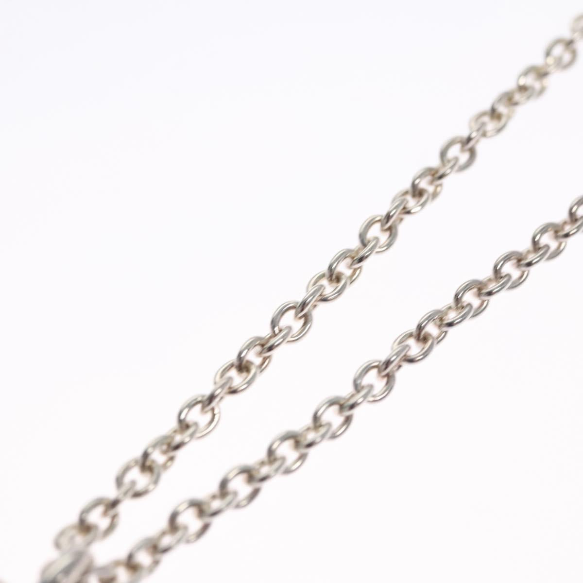 GUCCI Interlocking Necklace Ag925 Silver Auth am7919