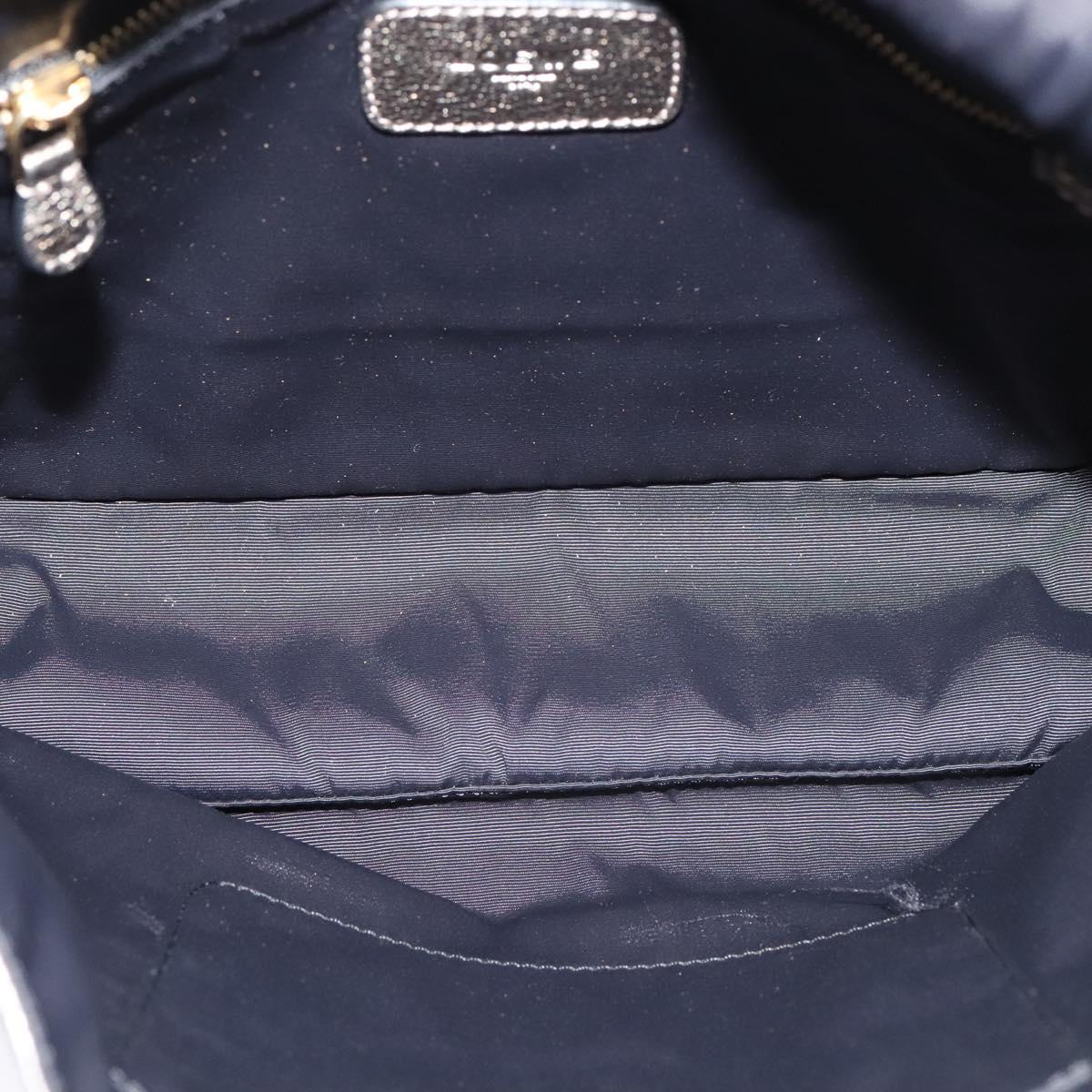 LOEWE Anagram Shoulder Bag Leather Gold Auth am7935