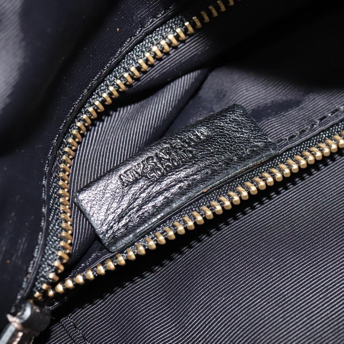 LOEWE Anagram Shoulder Bag Leather Gold Auth am7935