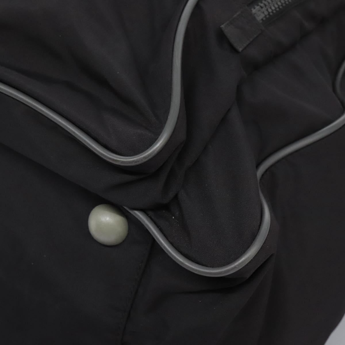 PRADA Sports Boston Bag Nylon 2way Black Silver Auth am7943