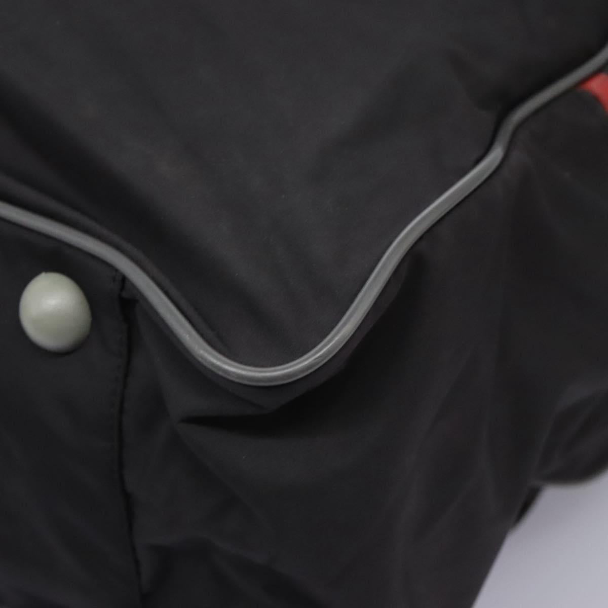 PRADA Sports Boston Bag Nylon 2way Black Silver Auth am7943