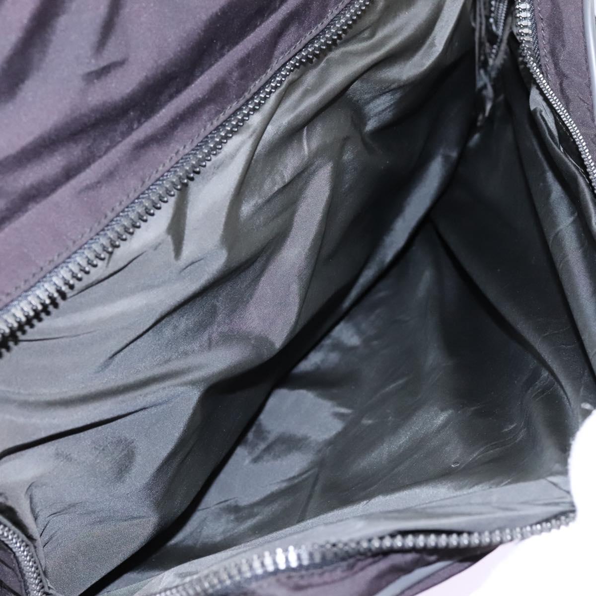 PRADA Sports Boston Bag Nylon 2way Black Silver Auth am7943