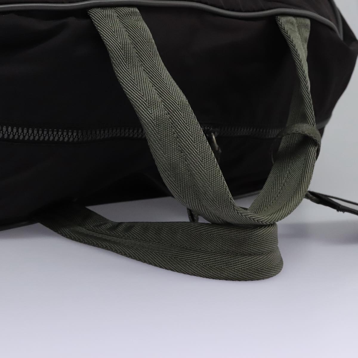 PRADA Sports Boston Bag Nylon 2way Black Silver Auth am7943