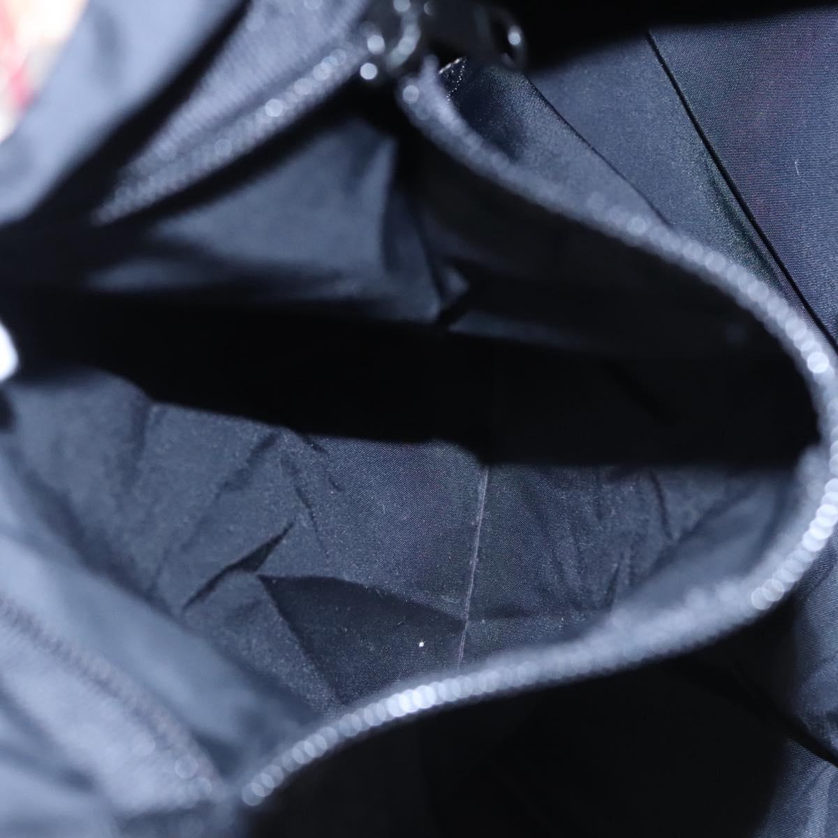 BURBERRY Nova Check Blue Label Backpack Nylon Beige Silver Auth am7971