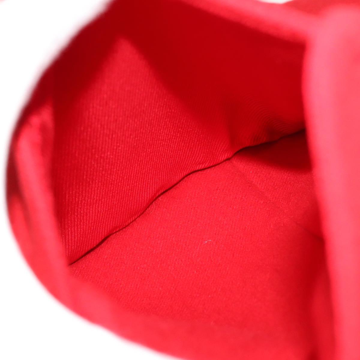 LOUIS VUITTON Long Coat Jacket Cashmere 36 Red LV Auth am7980