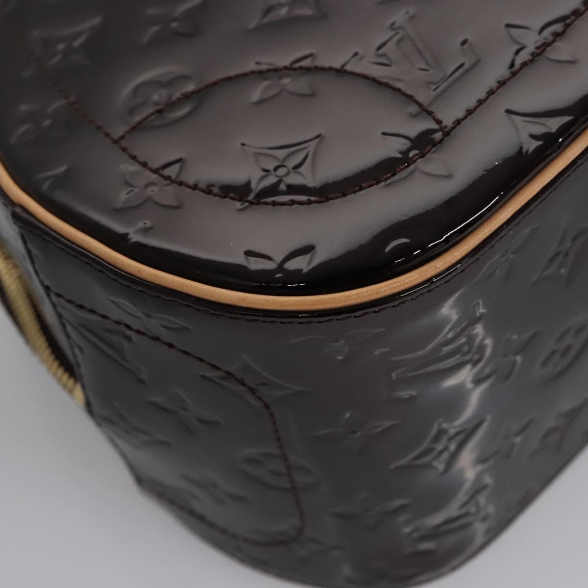 LOUIS VUITTON Monogram Vernis Summit Drive Bag Amarante M93516 LV Auth am7985AV