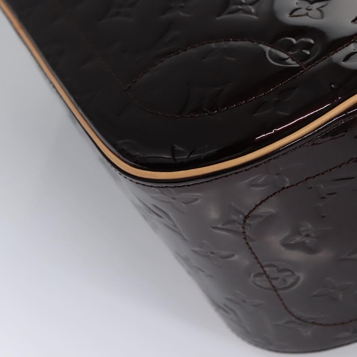LOUIS VUITTON Monogram Vernis Summit Drive Bag Amarante M93516 LV Auth am7985AV