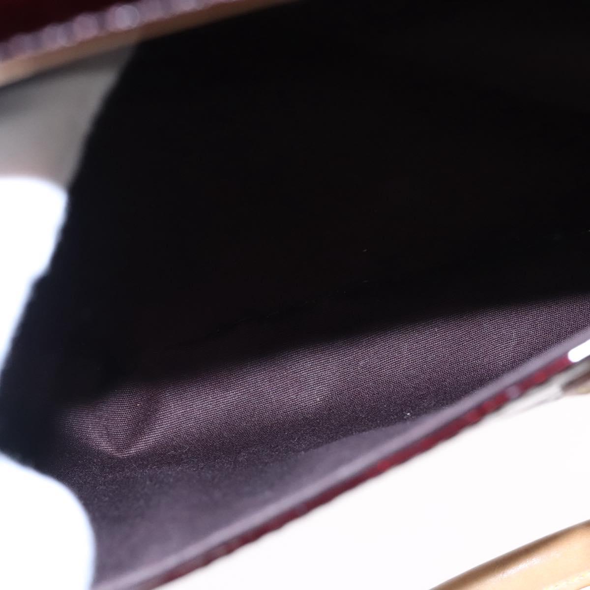 LOUIS VUITTON Monogram Vernis Summit Drive Bag Amarante M93516 LV Auth am7985AV