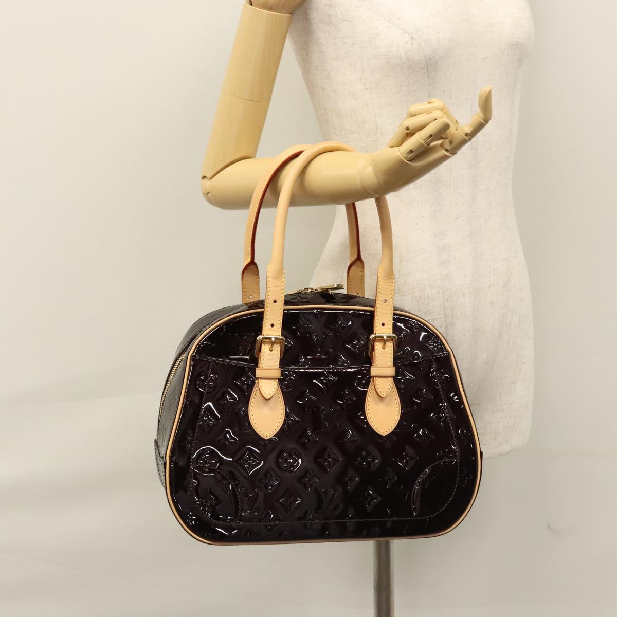 LOUIS VUITTON Monogram Vernis Summit Drive Bag Amarante M93516 LV Auth am7985AV