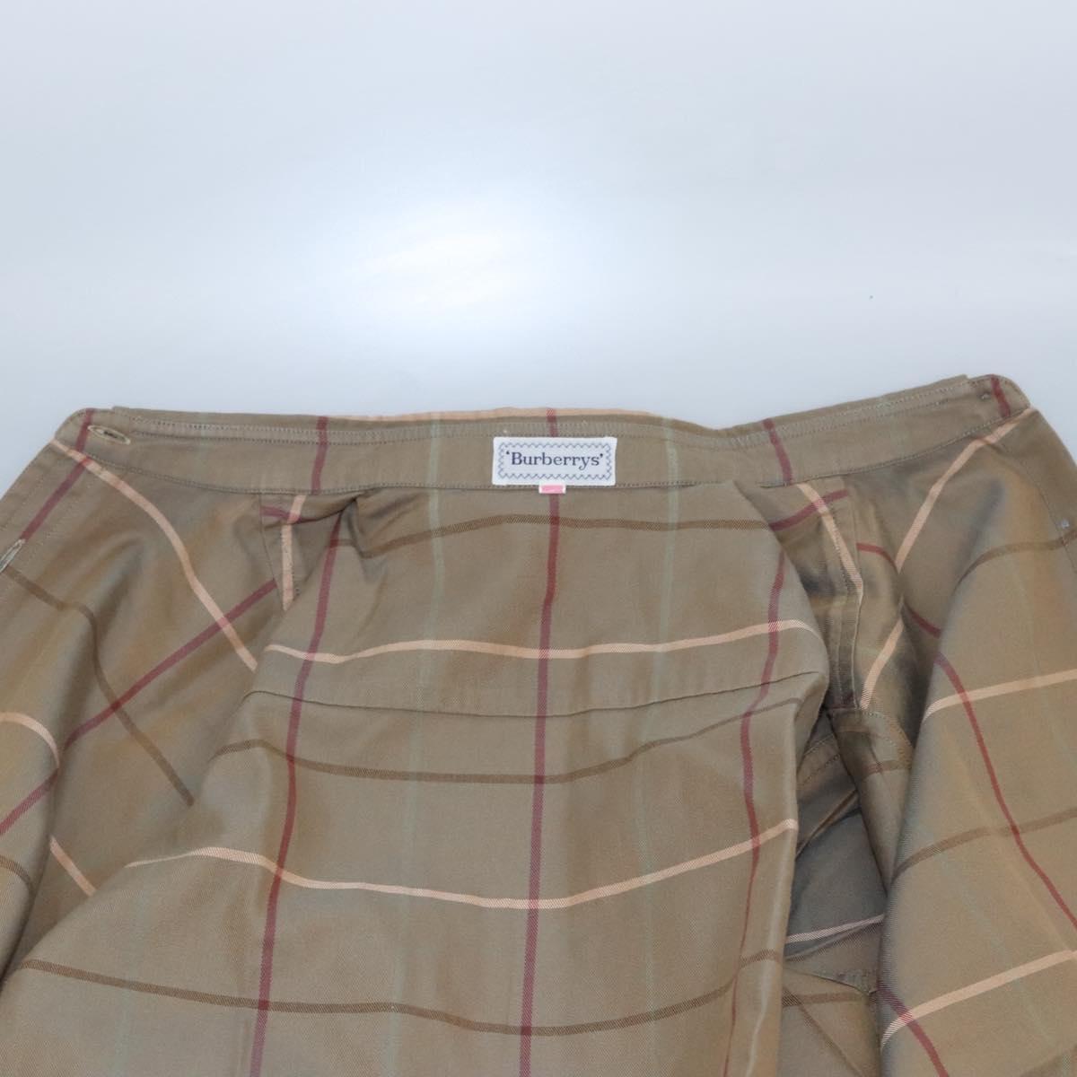 Burberrys Nova Check Shirt Cotton Beige Auth am8015