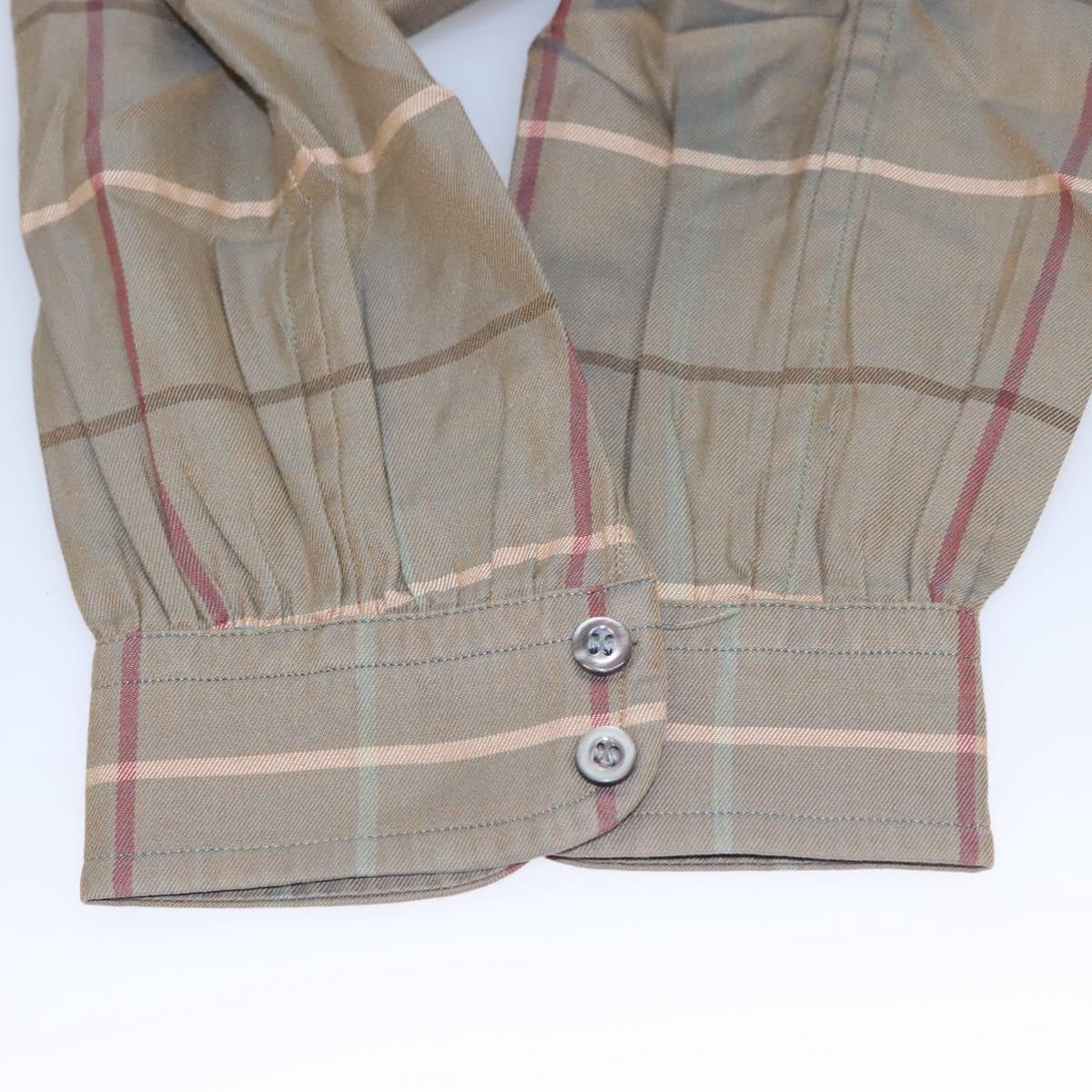 Burberrys Nova Check Shirt Cotton Beige Auth am8015