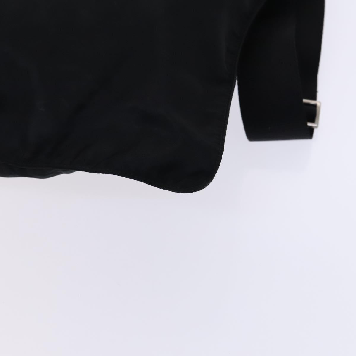 PRADA Shoulder Bag Nylon Black Silver Auth am8025