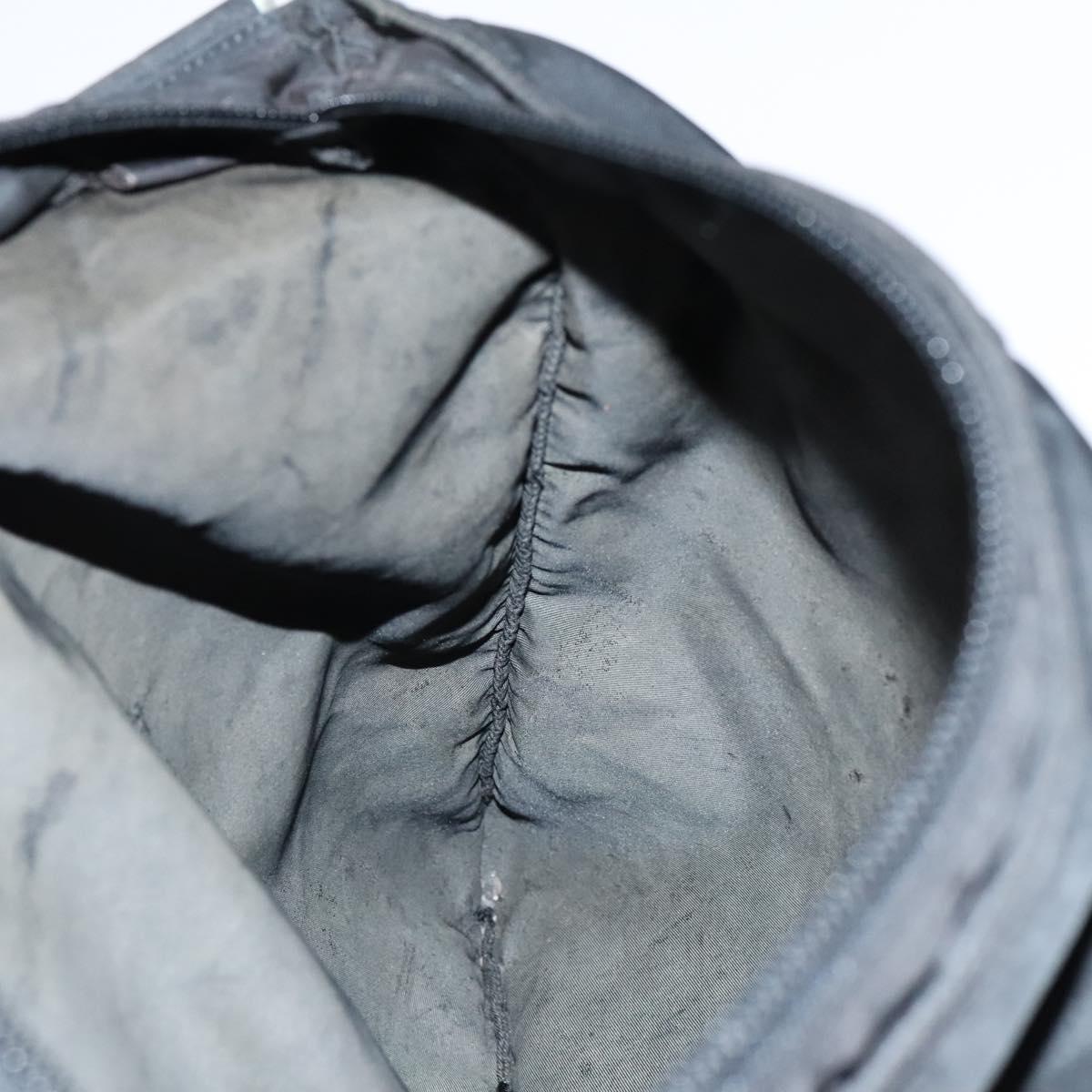 PRADA Shoulder Bag Nylon Black Silver Auth am8025