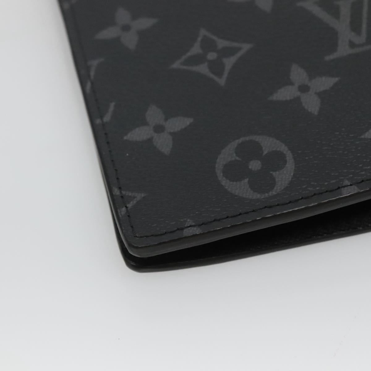 LOUIS VUITTON Monogram Eclipse Porte Feuille Brother Wallet M61697 Auth am8034