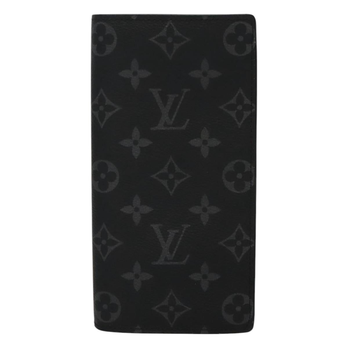 LOUIS VUITTON Monogram Eclipse Porte Feuille Brother Wallet M61697 Auth am8034