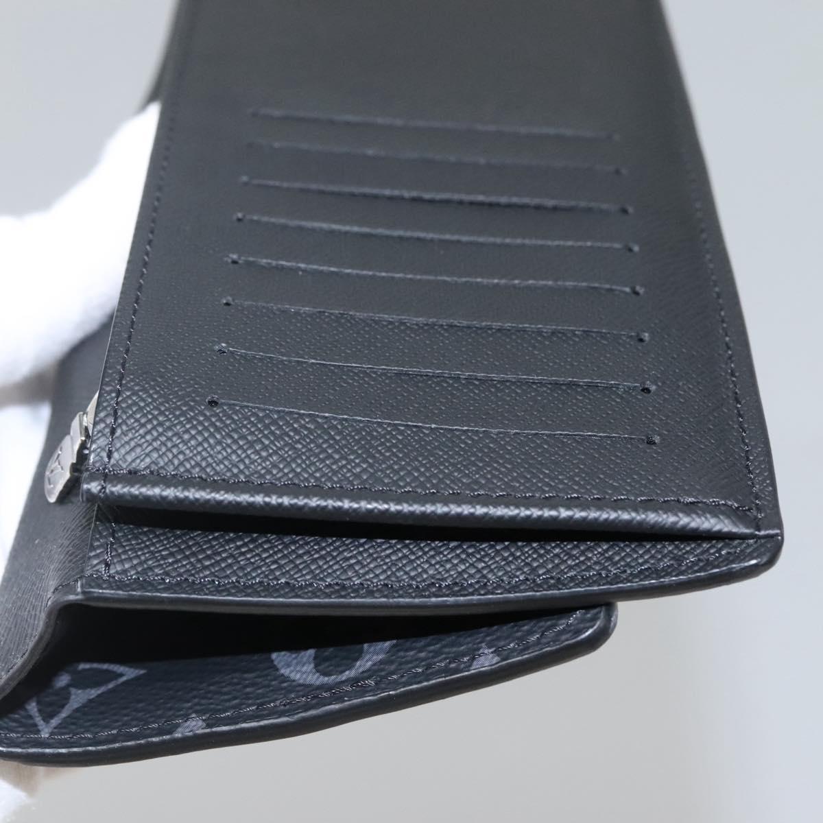 LOUIS VUITTON Monogram Eclipse Porte Feuille Brother Wallet M61697 Auth am8034