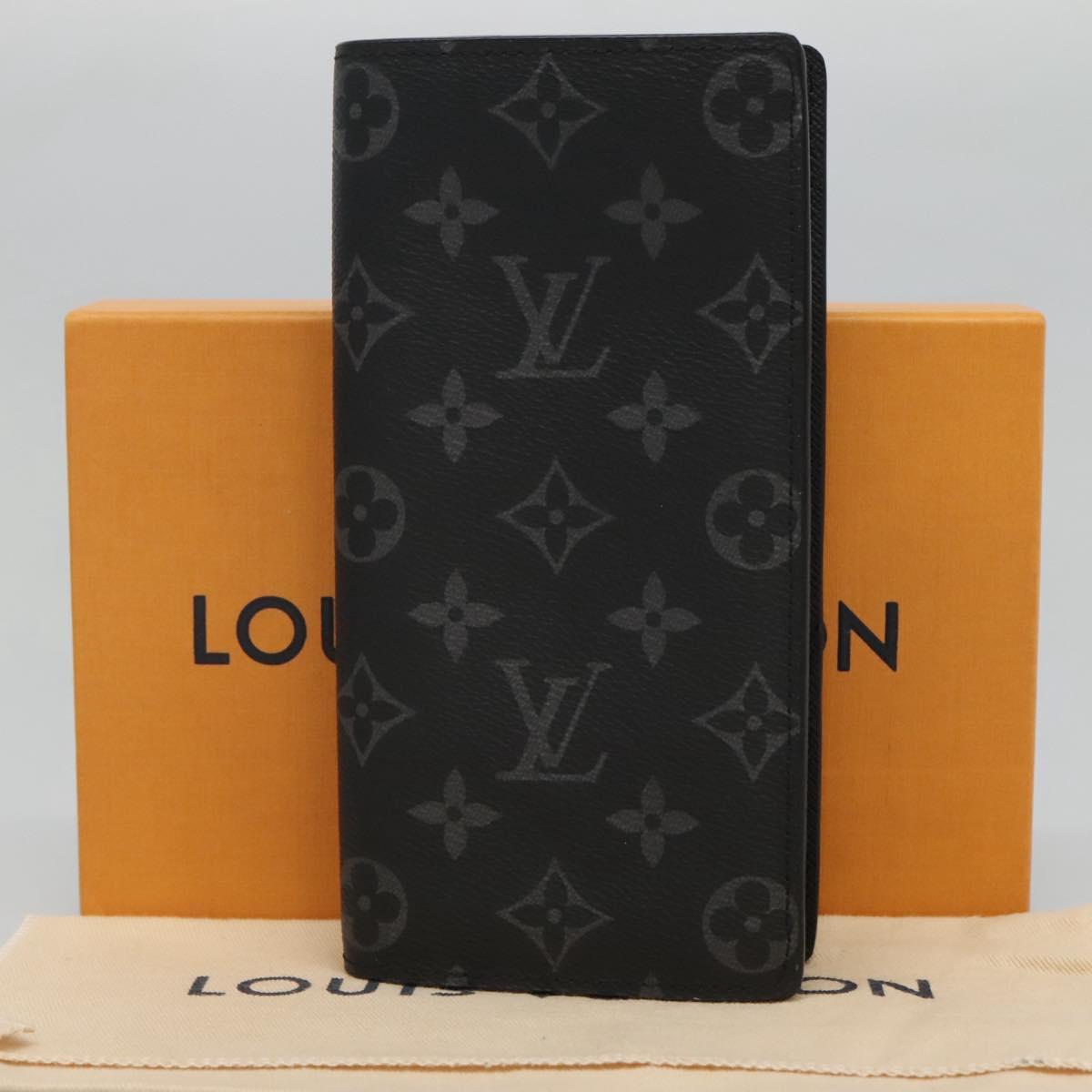 LOUIS VUITTON Monogram Eclipse Porte Feuille Brother Wallet M61697 Auth am8034