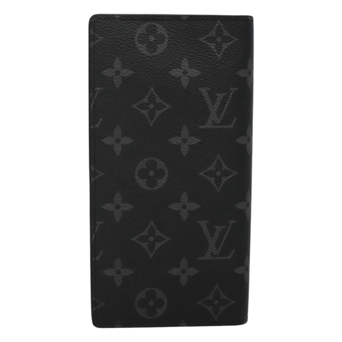 LOUIS VUITTON Monogram Eclipse Porte Feuille Brother Wallet M61697 Auth am8034