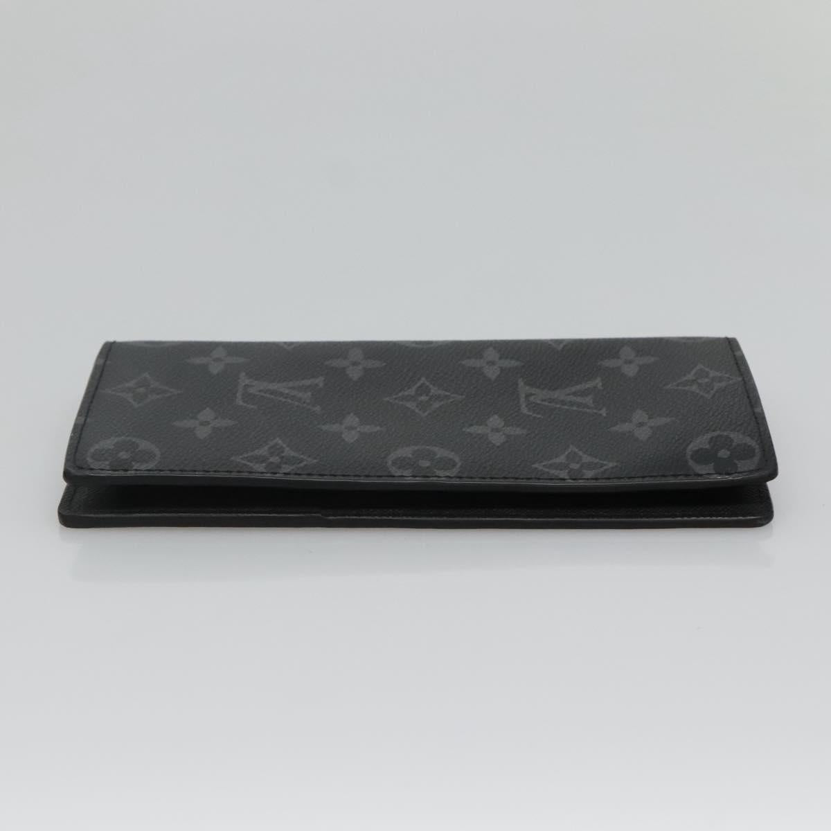 LOUIS VUITTON Monogram Eclipse Porte Feuille Brother Wallet M61697 Auth am8034