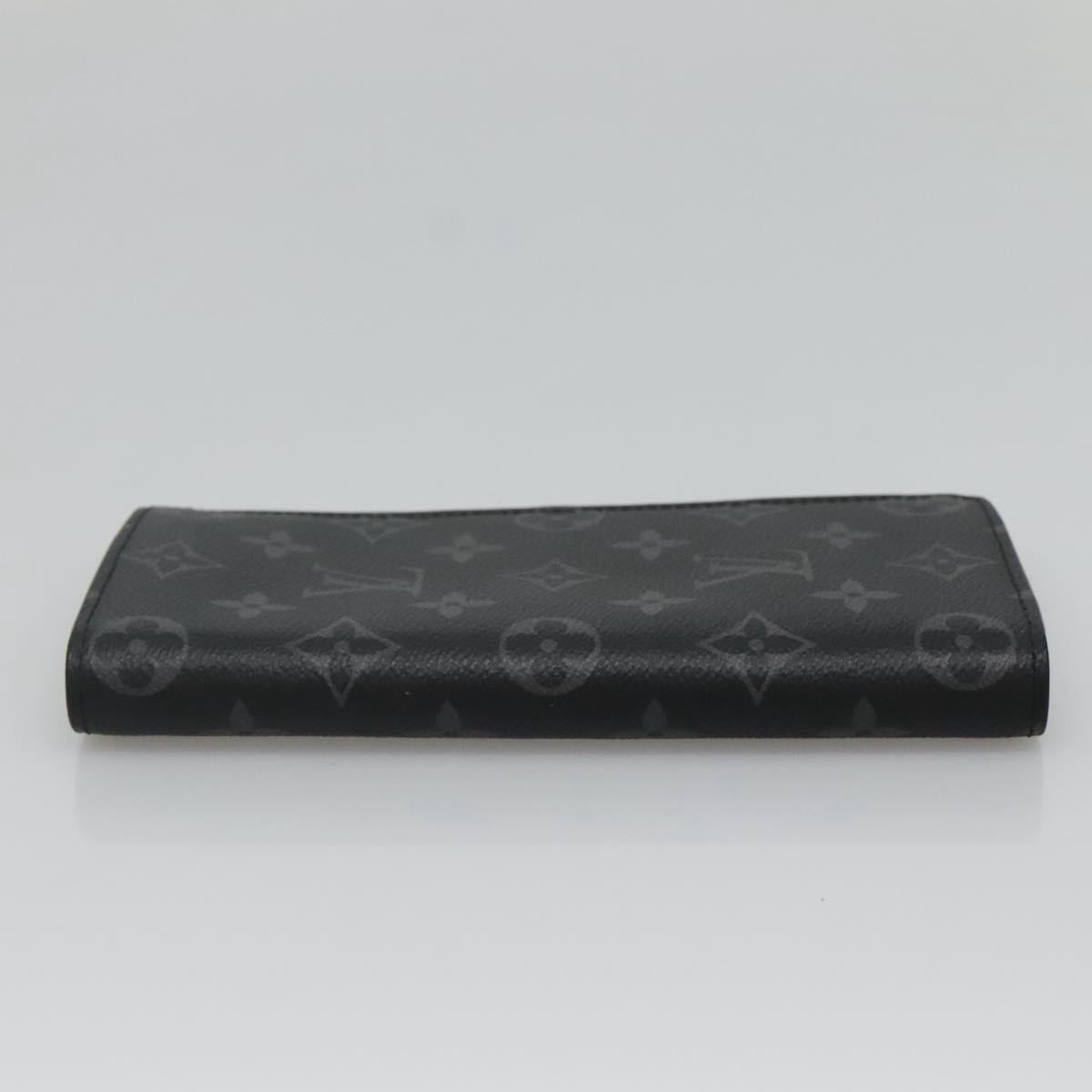 LOUIS VUITTON Monogram Eclipse Porte Feuille Brother Wallet M61697 Auth am8034