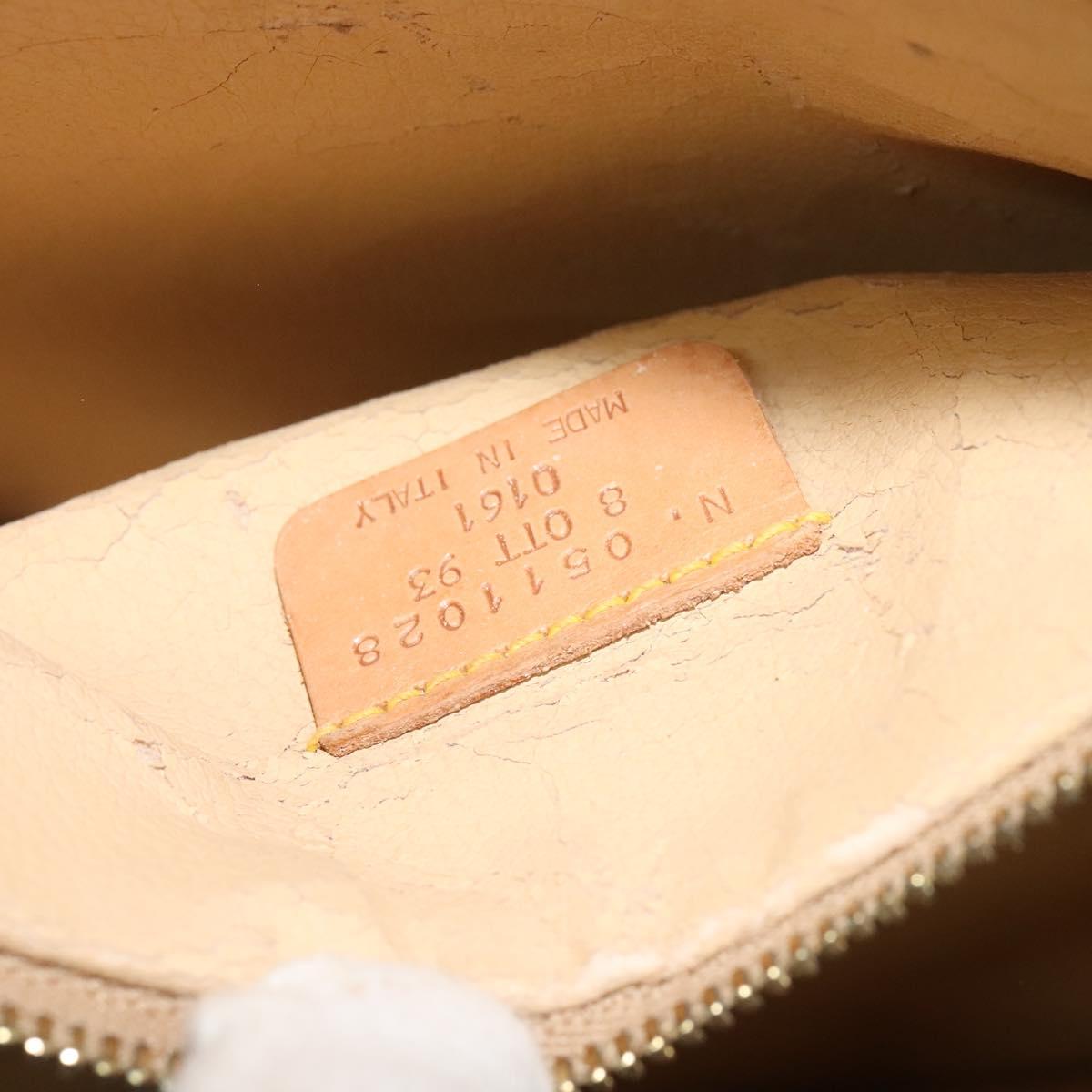 ETRO Paisley Shoulder Bag PVC Leather Brown Gold Auth am8067