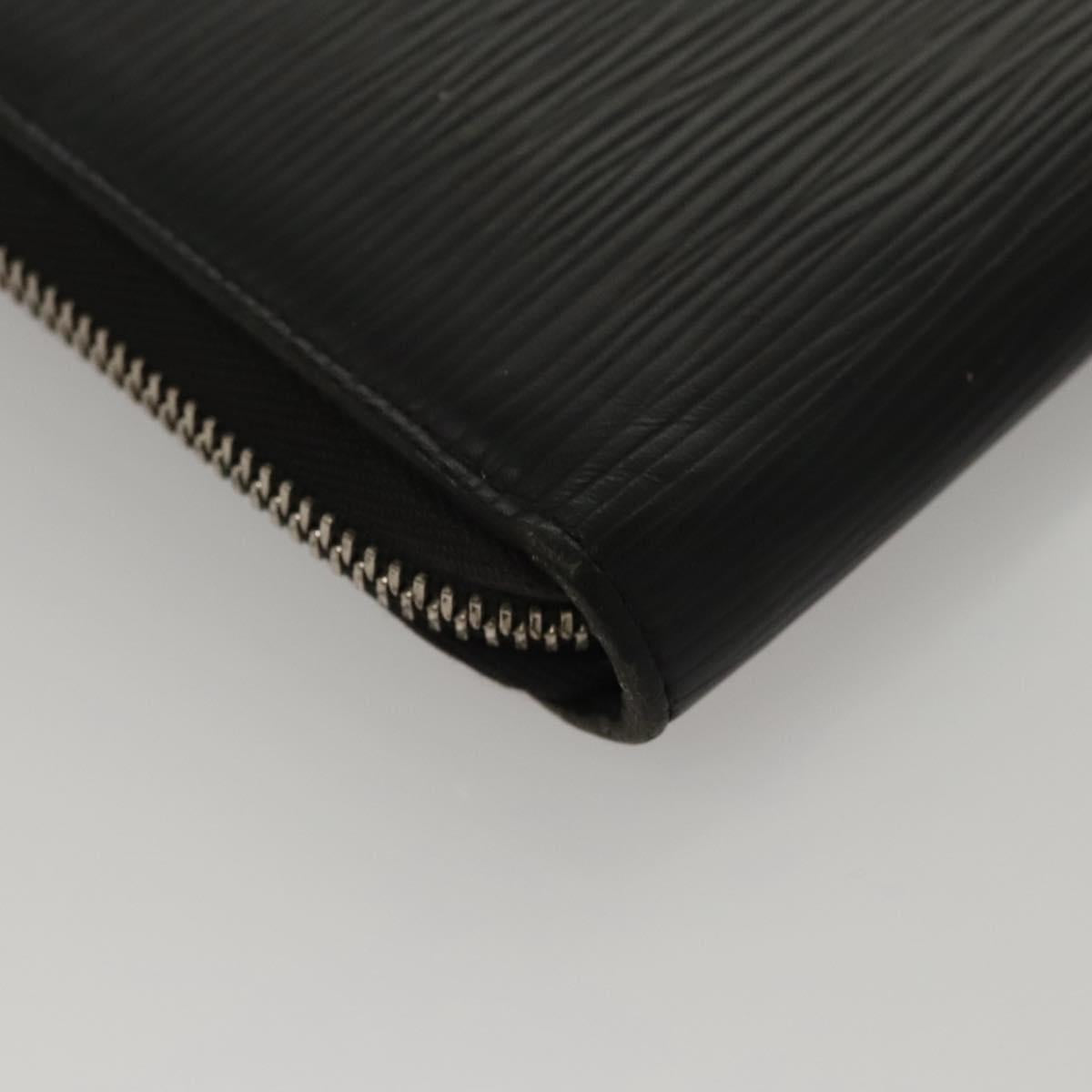 LOUIS VUITTON Epi Zippy Organizer Long Wallet Black M63852 LV Auth am8074