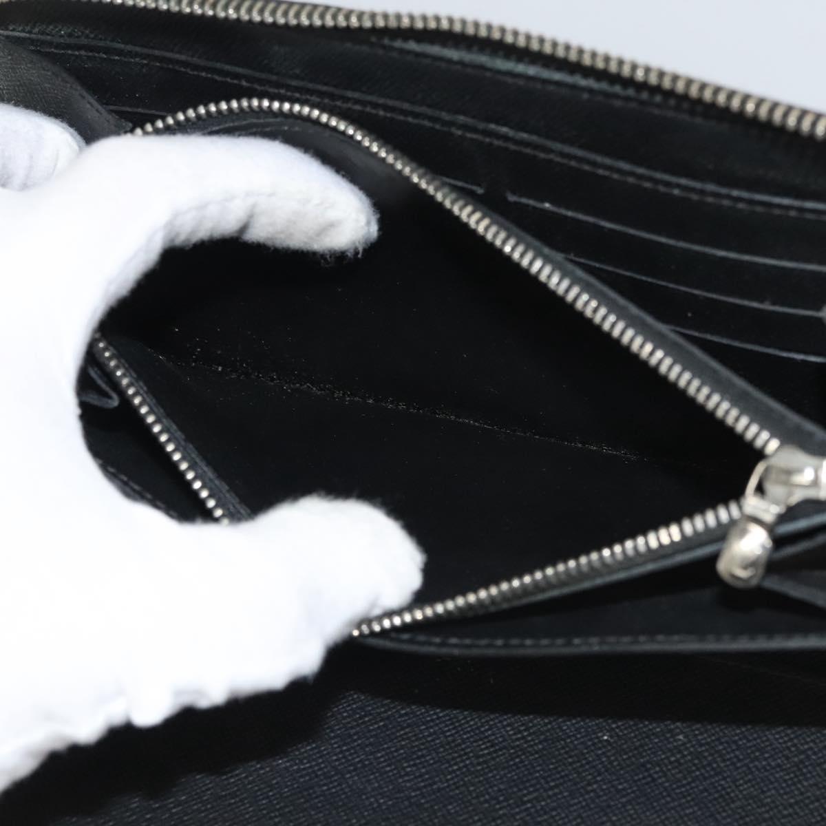 LOUIS VUITTON Epi Zippy Organizer Long Wallet Black M63852 LV Auth am8074