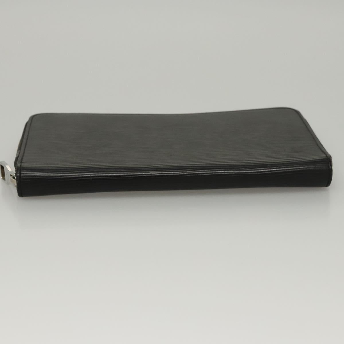 LOUIS VUITTON Epi Zippy Organizer Long Wallet Black M63852 LV Auth am8074