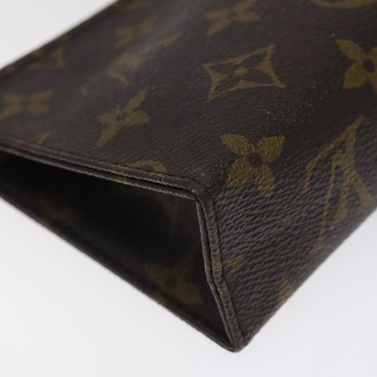 LOUIS VUITTON Monogram Poche Toilette 15 Pouch M47546 LV Auth am8106