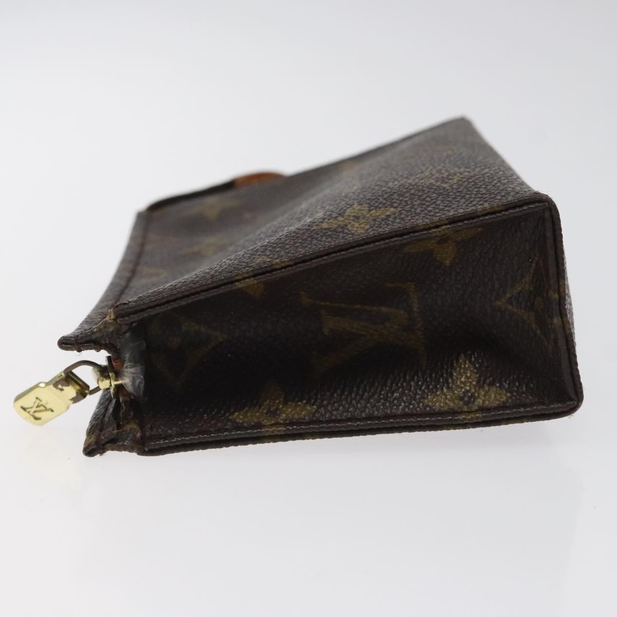 LOUIS VUITTON Monogram Poche Toilette 15 Pouch M47546 LV Auth am8106