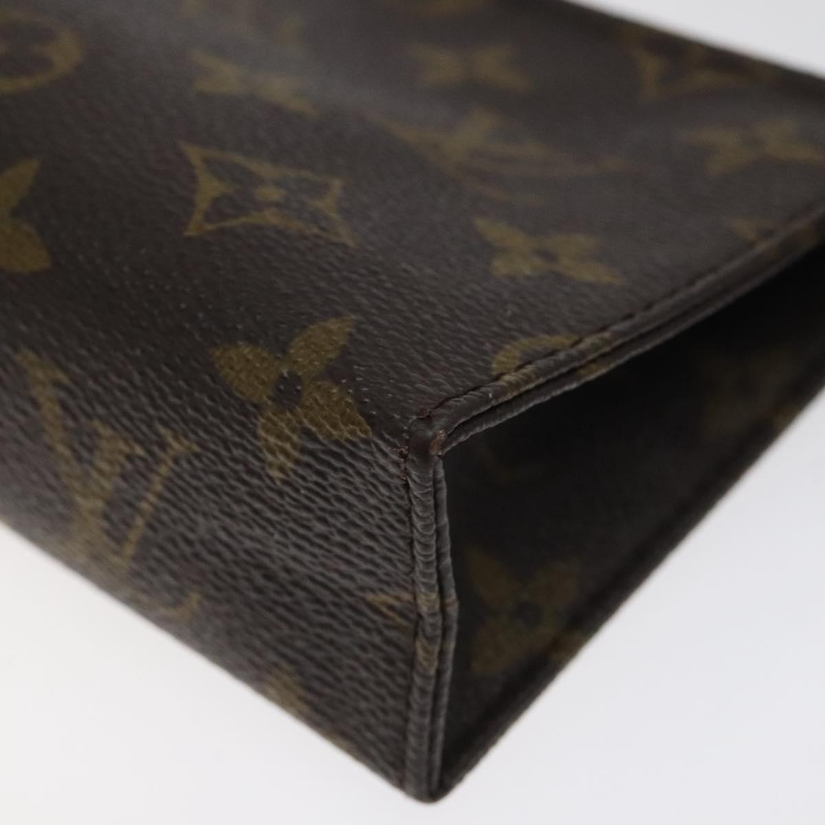 LOUIS VUITTON Monogram Poche Toilette 15 Pouch M47546 LV Auth am8106