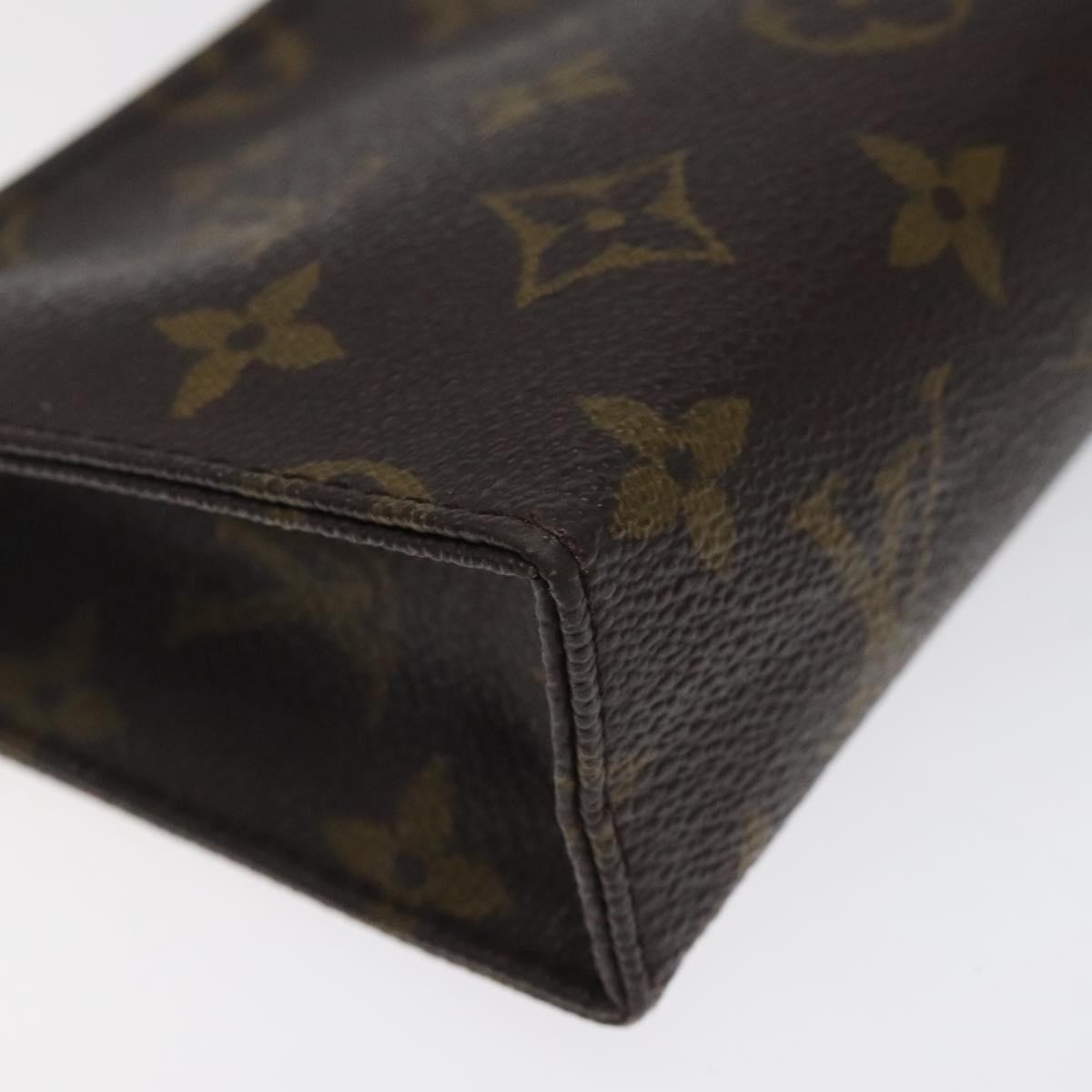 LOUIS VUITTON Monogram Poche Toilette 15 Pouch M47546 LV Auth am8106
