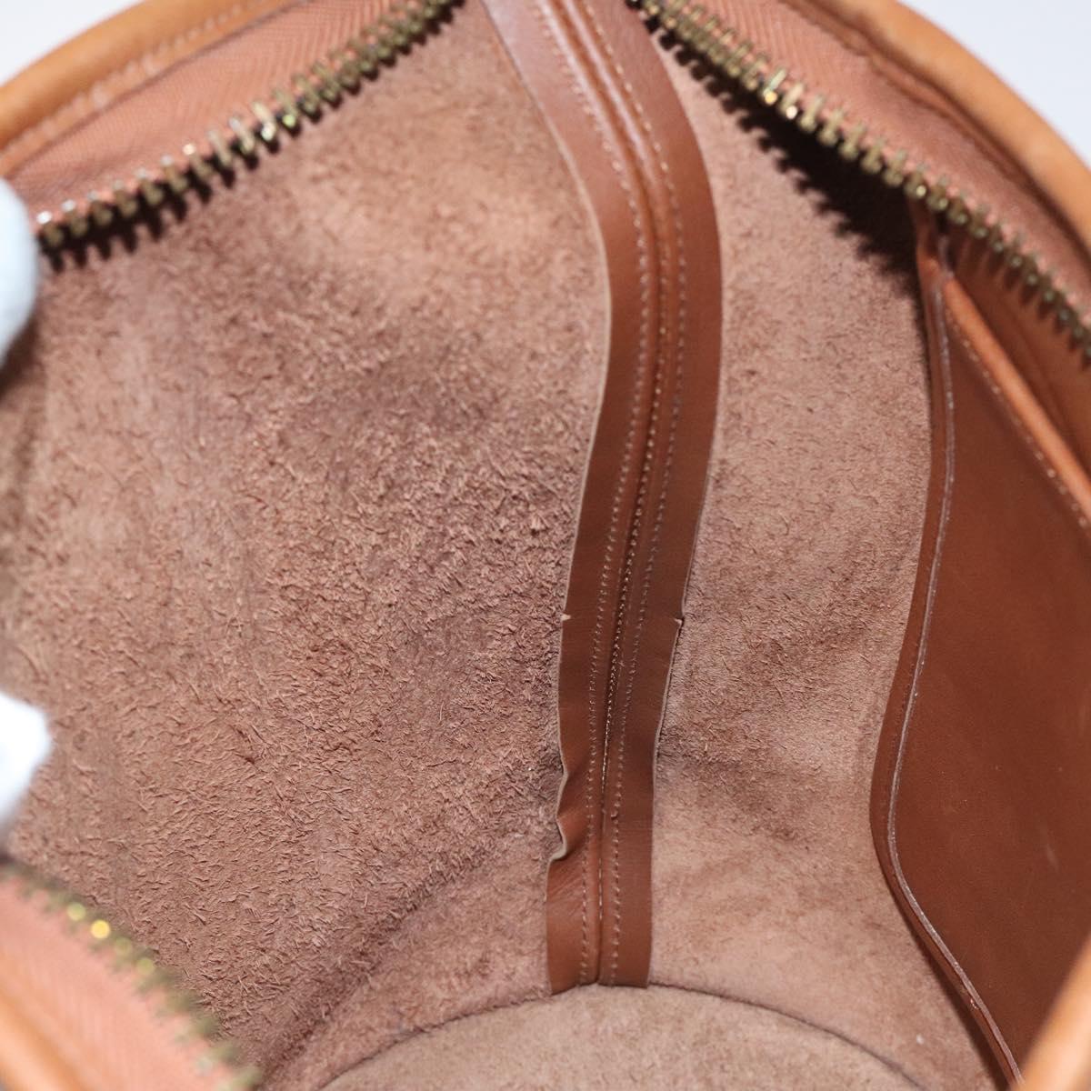 Coach Shoulder Bag Leather Brown Auth am8136