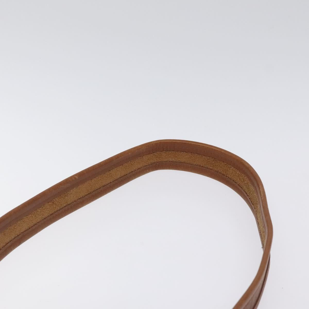 Coach Shoulder Bag Leather Brown Auth am8136