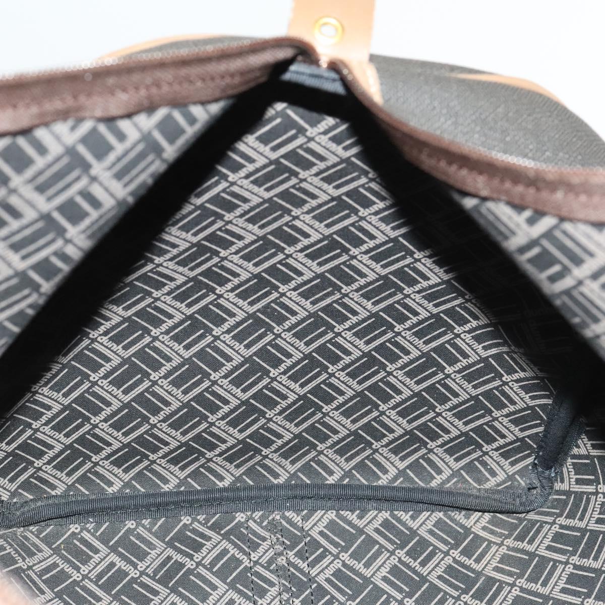 Dunhill Boston Bag PVC Brown Auth am8180