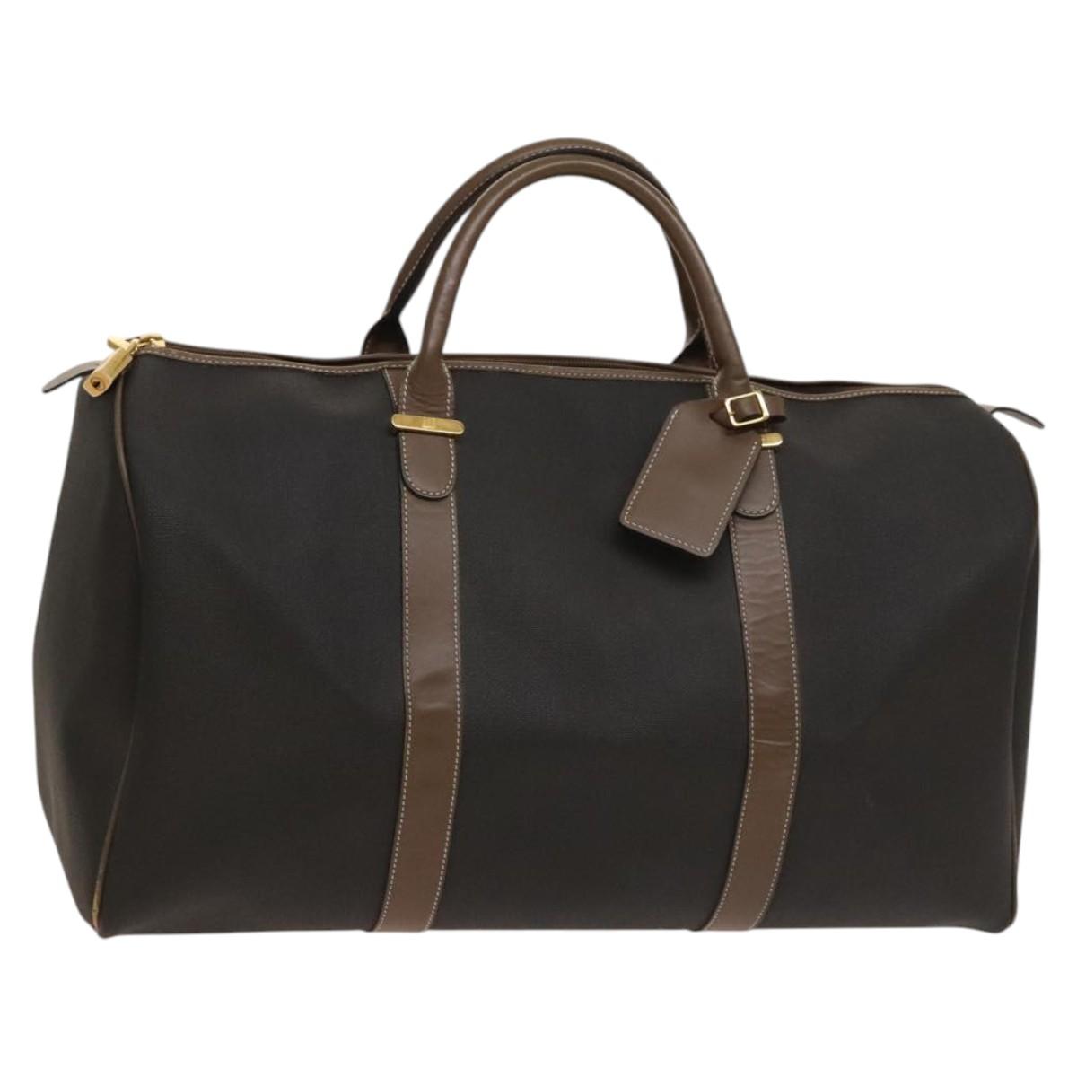 Dunhill Boston Bag PVC Brown Auth am8180