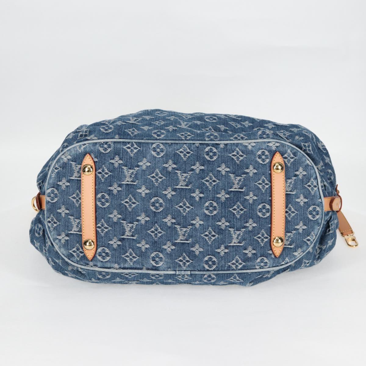 LOUIS VUITTON Monogram Denim XL Shoulder Bag Blue M95515 LV Auth am8184SM